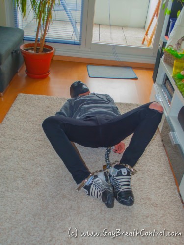 Emo Destroyed Jeans and Swim Cap Breath Play