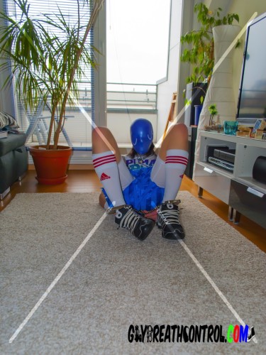 EmoBCSMSlave Breath Play w/ Swim Cap and Retro Running Nylon Shorts