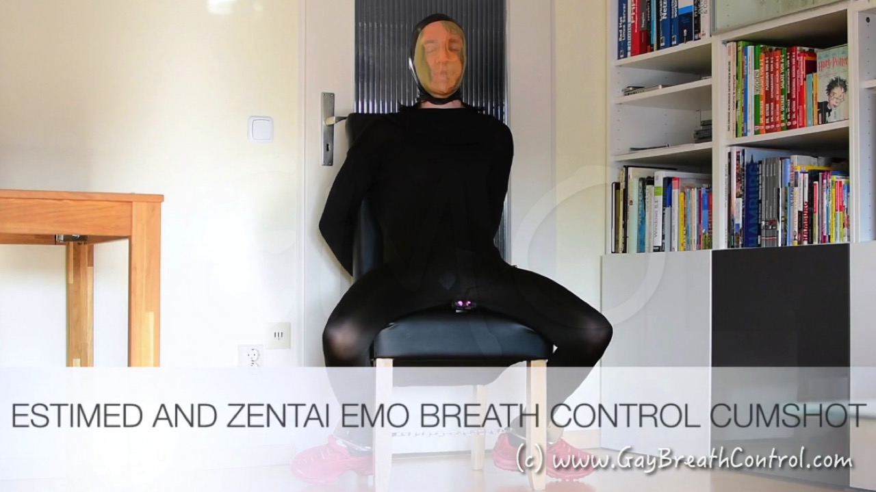 ESTIMED BREATH CONTROLLED ZENTAI EMO'S CUMSHOT