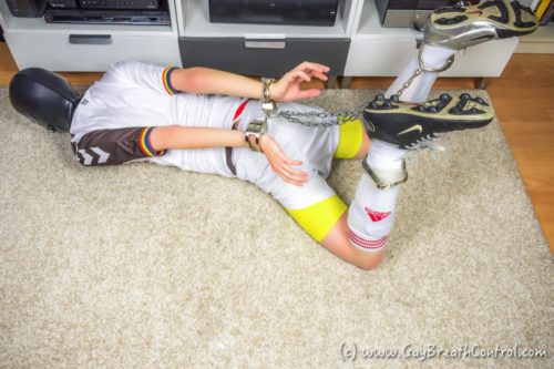 EmoBCSMSlave Hogtied in Soccer Kit