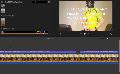 Fun fact, I have an Adobe CC subscription that allows me to use Adobe Premiere Pro, but I mostly use iMovie. -.-