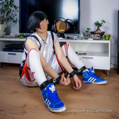 Basketball EmoBCSMSlave Hogtied in Pillory