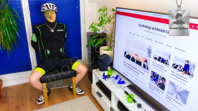 Emo Cyclist Breath Control Session Vaccum Mask Part