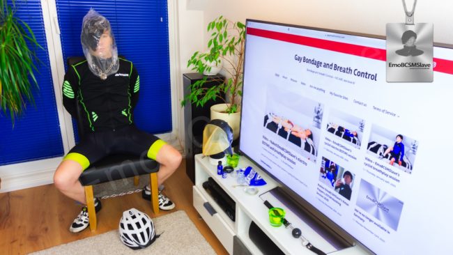 Emo Cyclist Bagging Breathplay Session