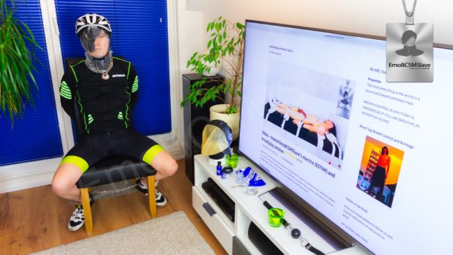 Emo Cyclist Bagging Breathplay Session