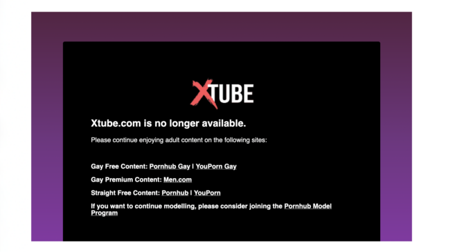 Xtube has shutdown - Report broken links and videos