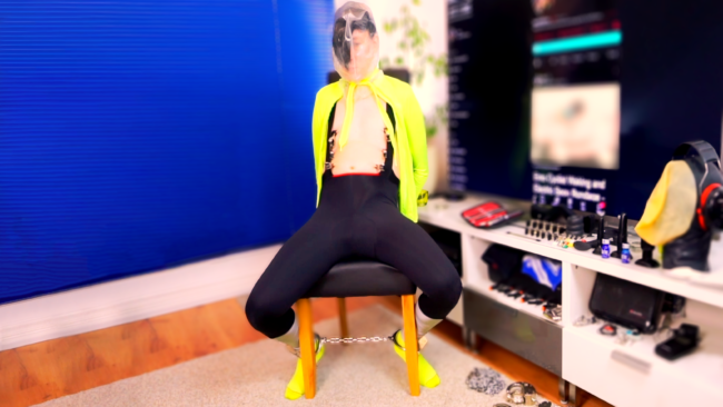 Breath Controlled and Bagged Emo Cyclist