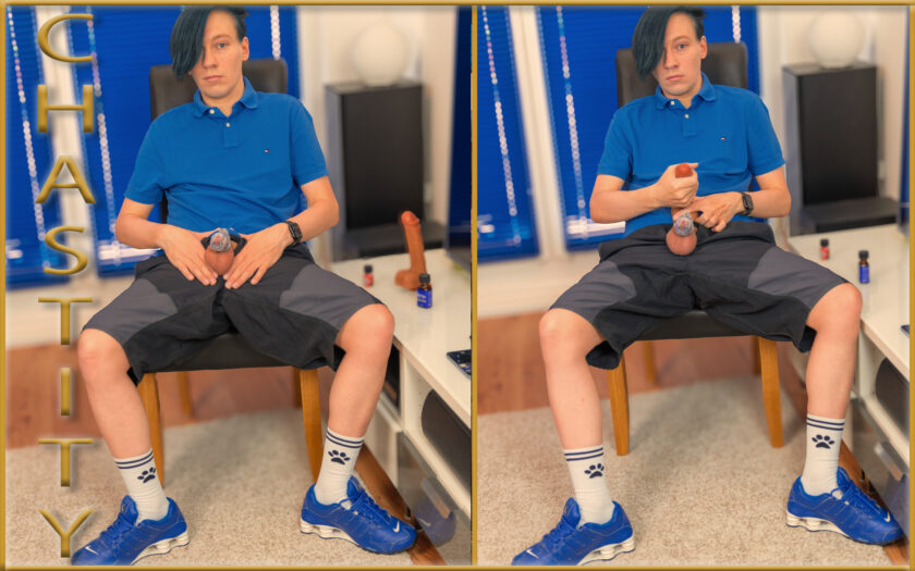 #Locktober2026 – #ChastityChallenge Day 4/∞: The Poppers & Phantom Cock Mindfuck